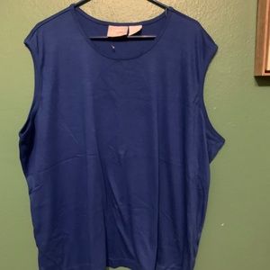 Blue Tank Top Plus Size